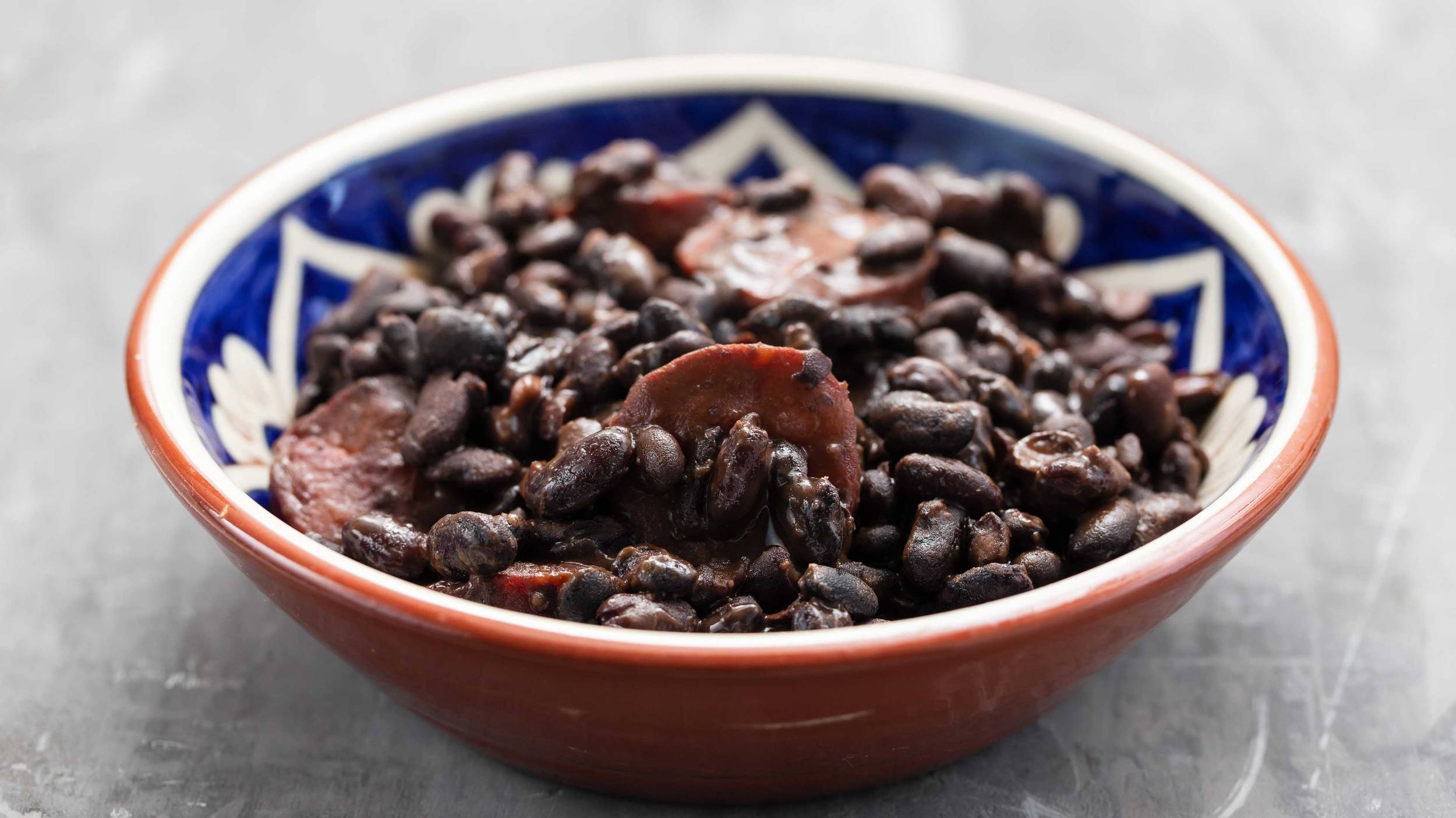 Black beans are great in stews, soups, dips and sales and can be used in burritos or tacos.