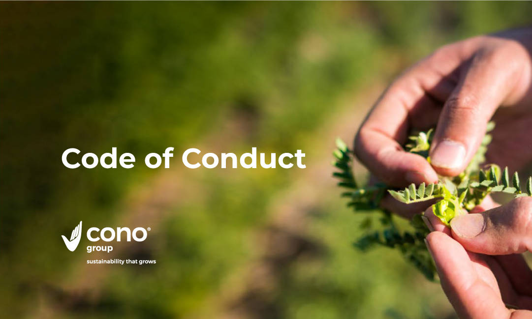 Code of ethics by Cono The Code of Conduct is central to Cono's business and underpins everything the company does.